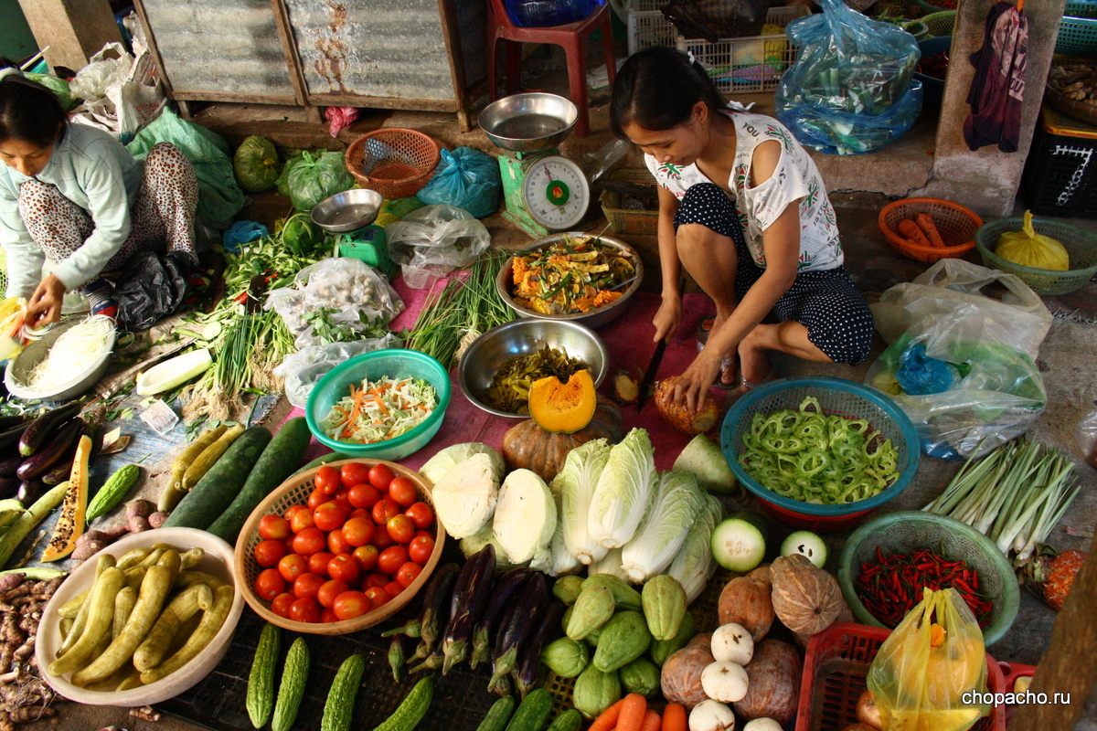 овощной рынок во ВЬетнаме