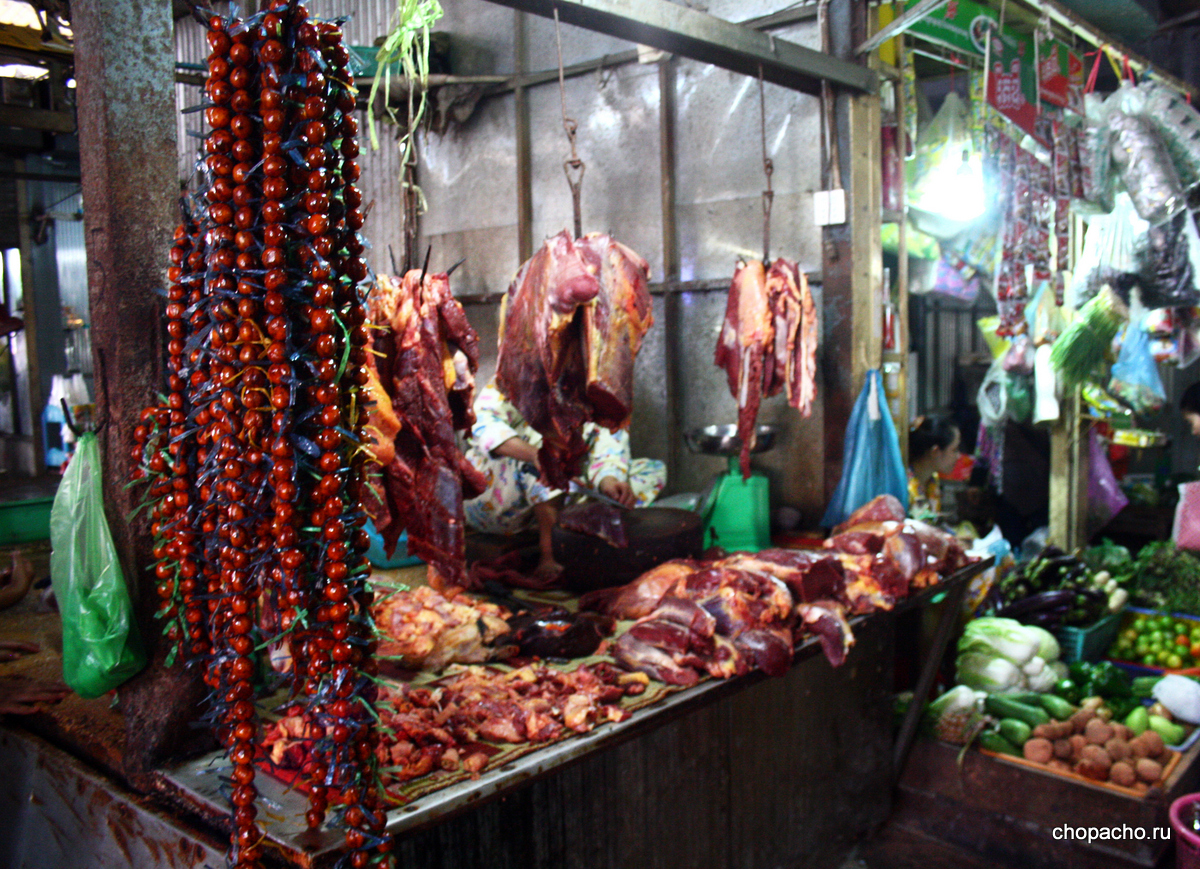 Центральный рынок Сиануквиля, Камбоджа