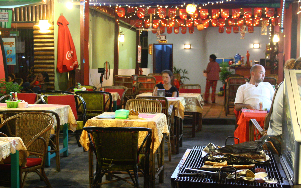 ресторан в сиануквиле, камбоджа