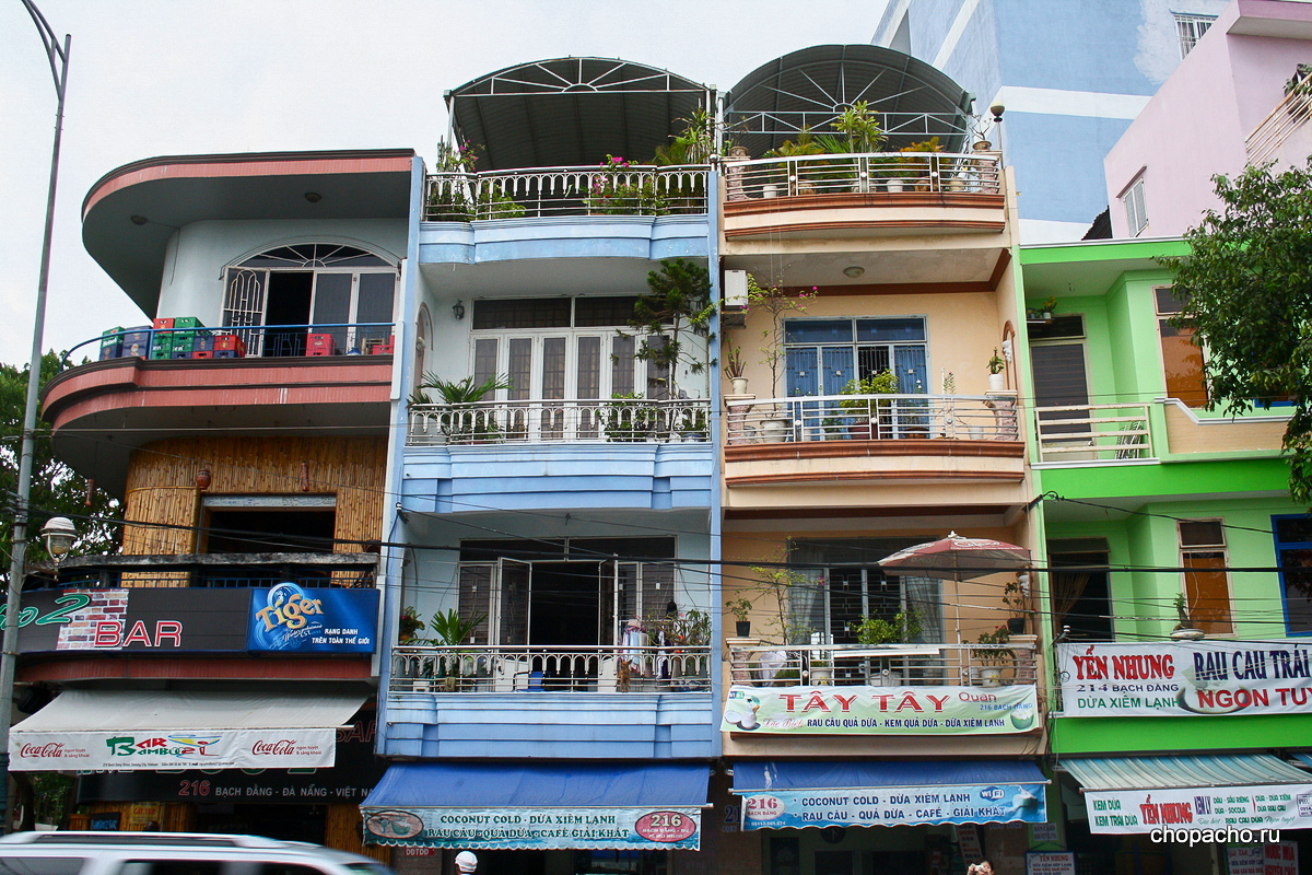 вертикальное озеленение на домах Вьетнама