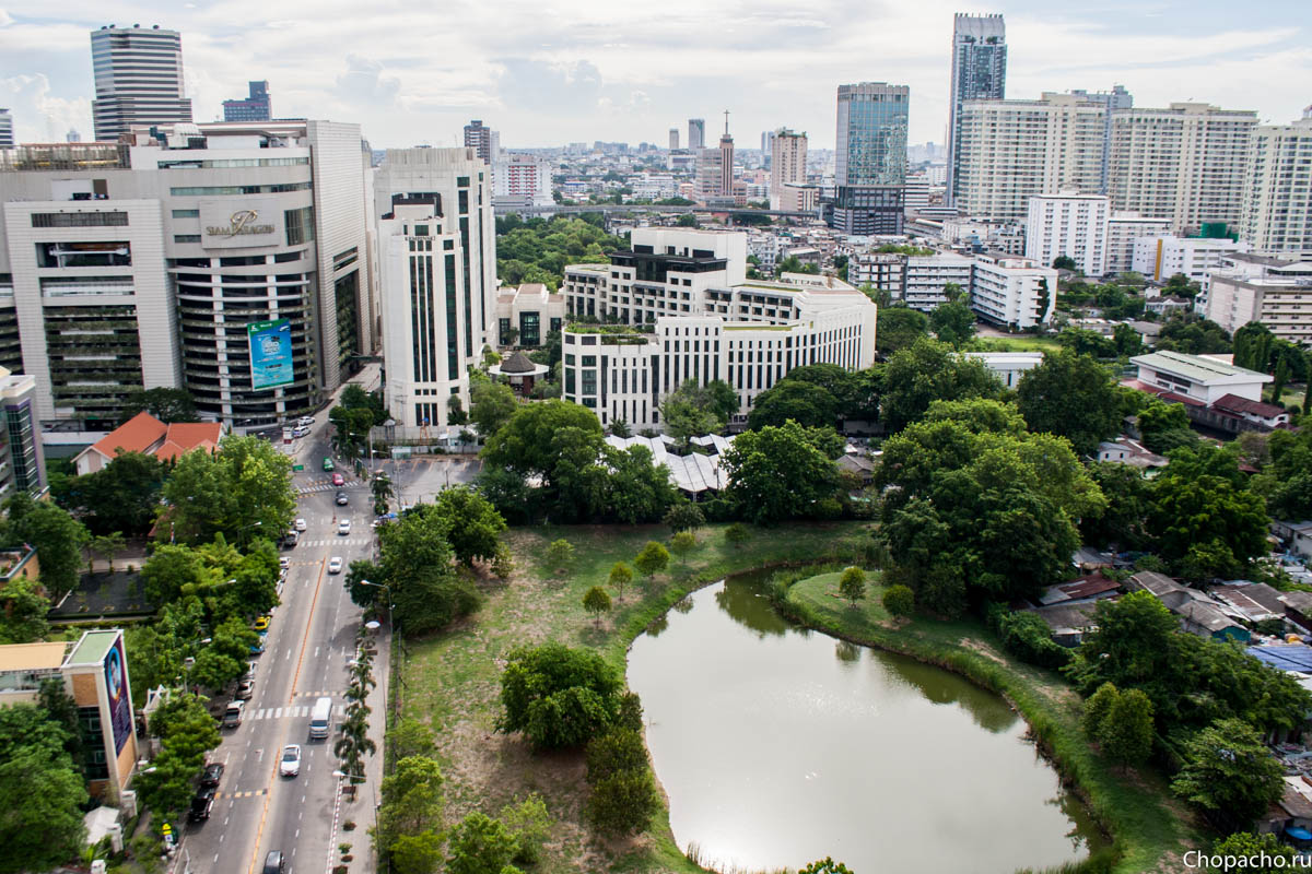 Бангкок (Таиланд) с высоты. Балкон Конференц-центра Central World. 2014.