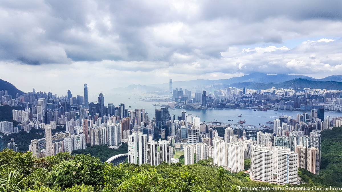 Вид на Гонконг со смотровой площадки Jardine's Lookout